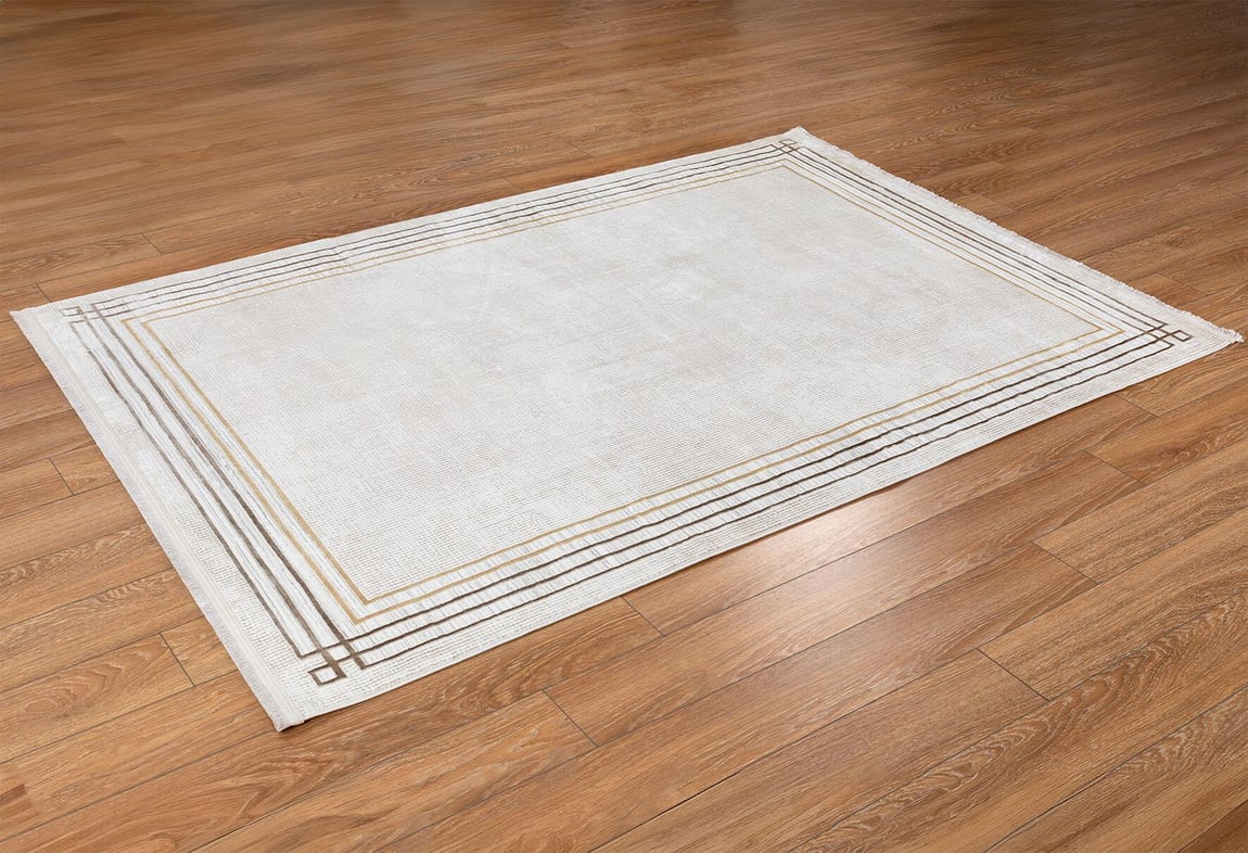Kadife Krem/Vizon Halı 120X180 (KF433A)