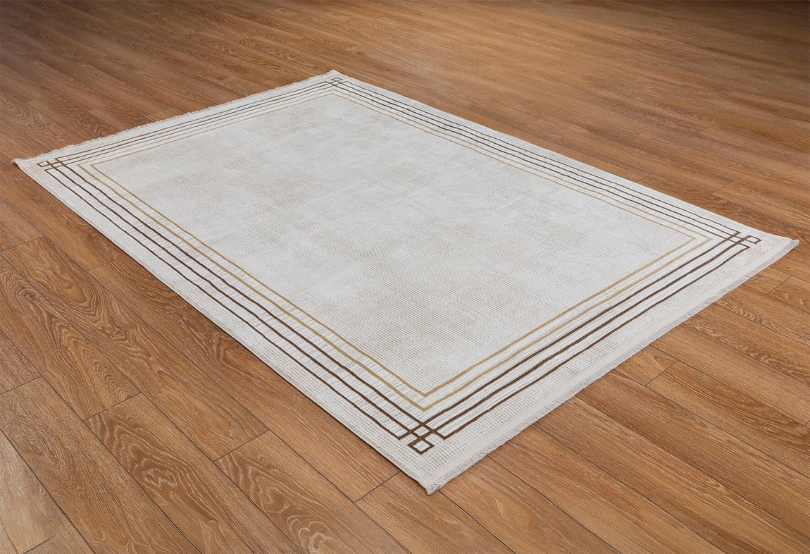 Kadife Krem/Vizon Halı 120X180 (KF433A)