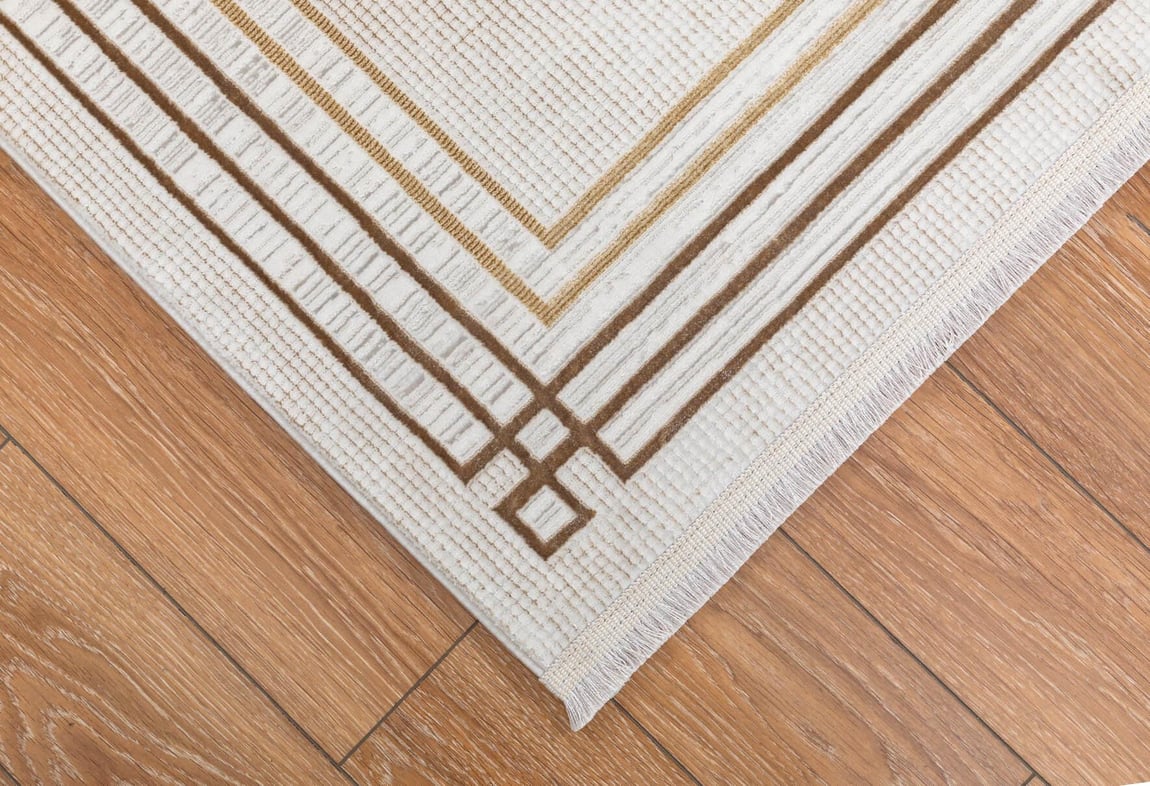 Kadife Krem/Vizon Halı 120X180 (KF433A)