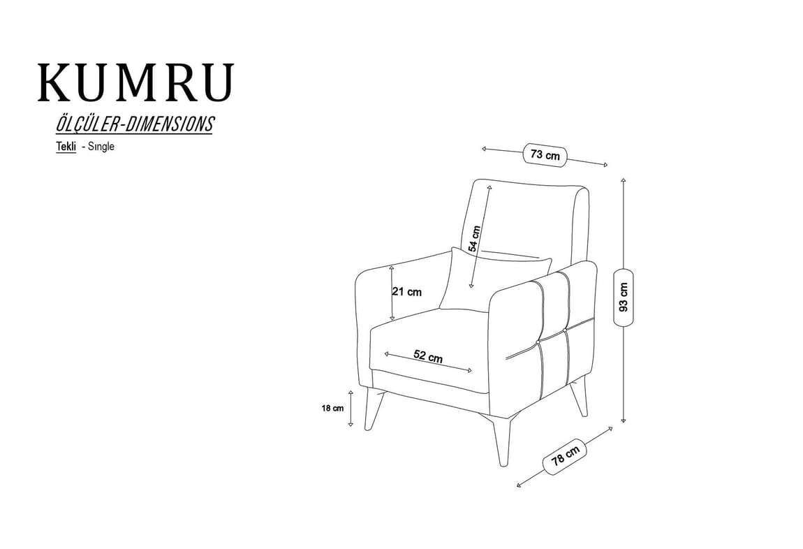 Kumru Berjer Tekli (Kaz Ayağı Kahve /Vizon Kırlent) | Gündoğdu