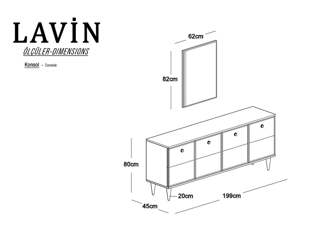 Lavin Yemek Odası Takımı