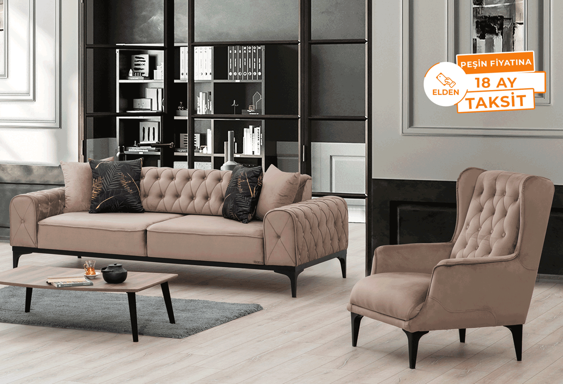 Lotus Koltuk Takımı (Kahve)