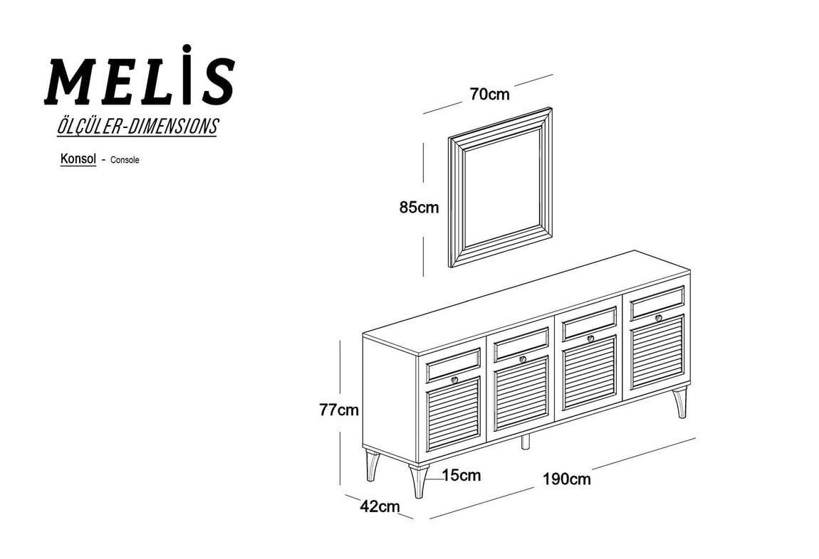 Melis Konsol Aynası