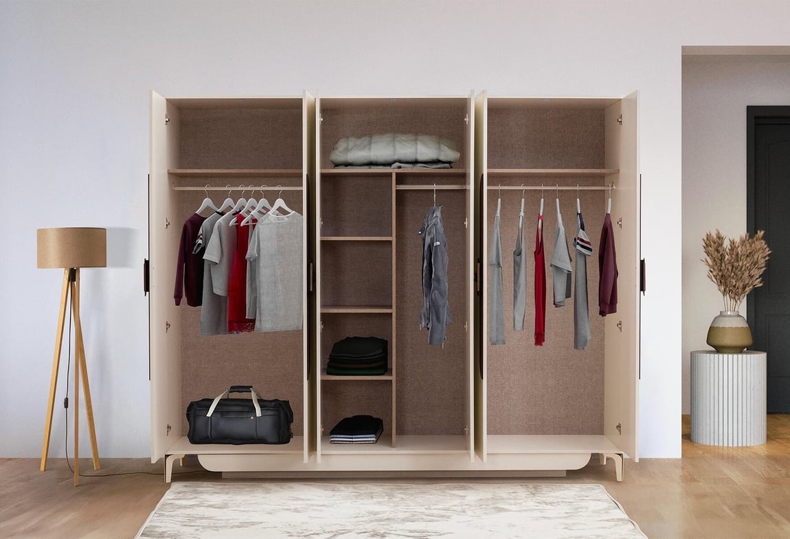 Milano 6 Kapılı Yatak Odası Takımı (Aynalı)