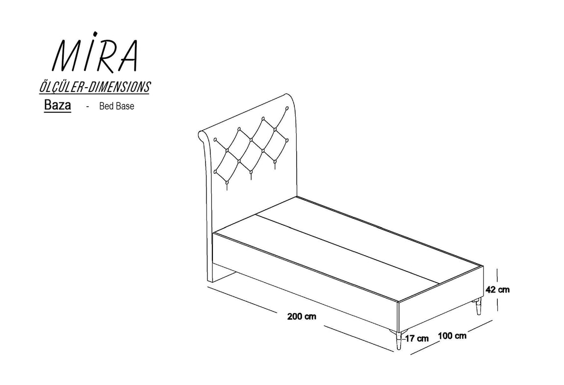 Mira Açılır Baza 100x200