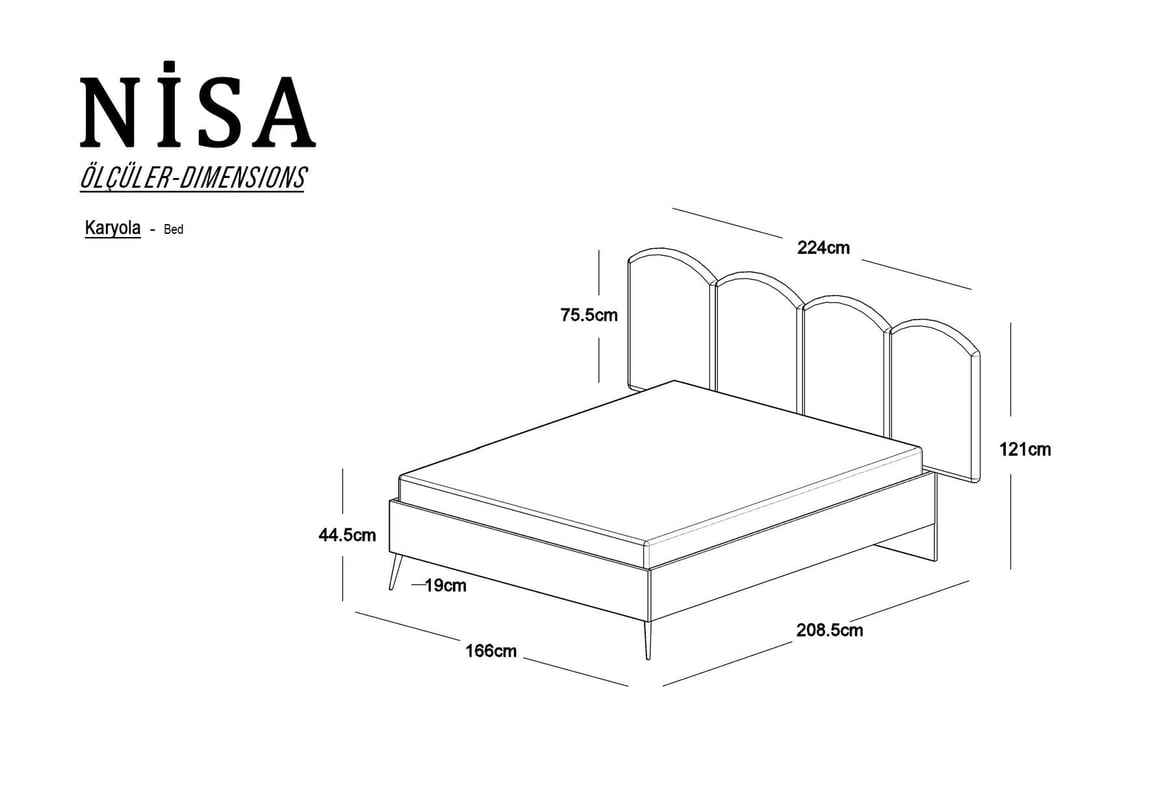 Nisa 6 Kapılı Yatak Odası Takımı