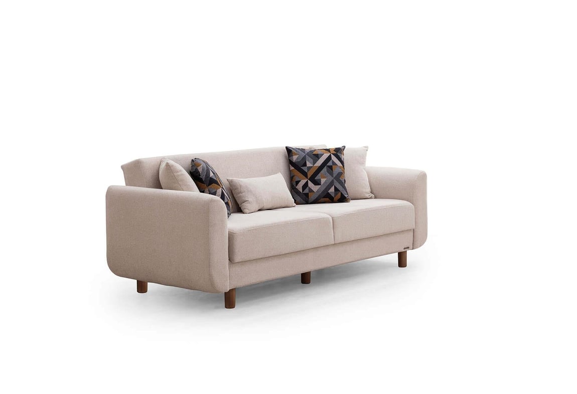 Nisa Koltuk Takımı (Krem-Krem)