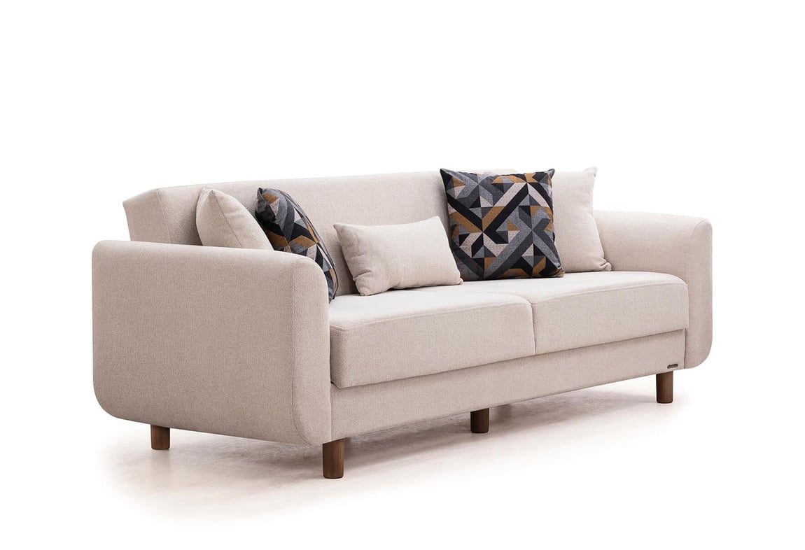 Nisa Koltuk Takımı (Krem-Krem)