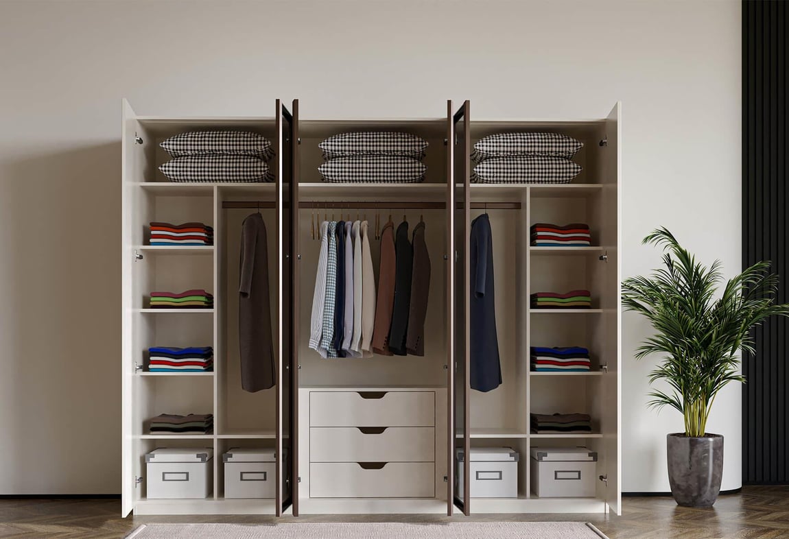 Köşe Dolabı Modeli Olimpia 6 Kapaklı Modül