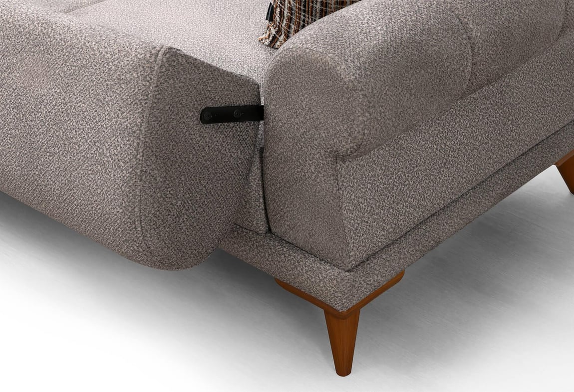 Retro Köşe Takımı (Sütlü Kahve)