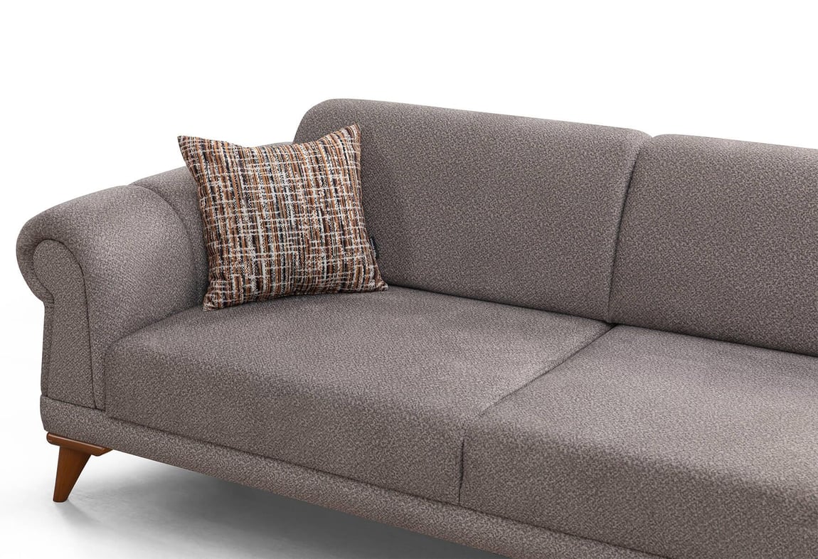 Retro Köşe Takımı (Sütlü Kahve)