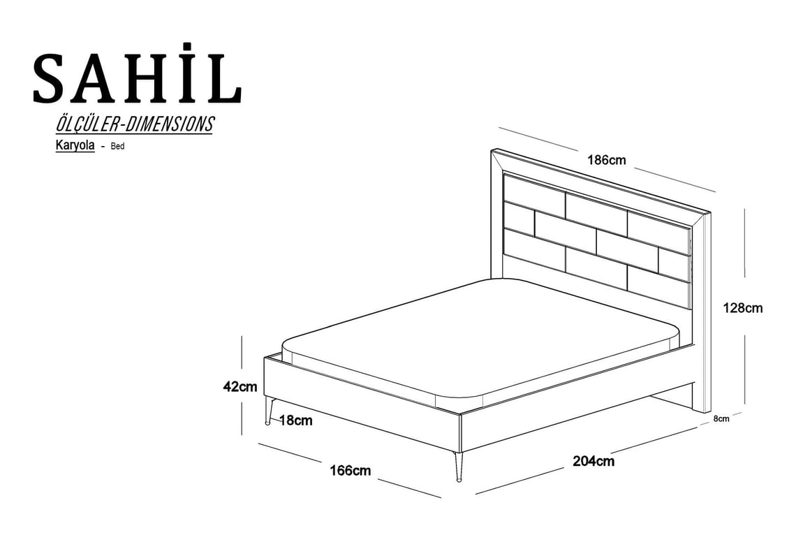 Sahil 160'lık Karyola