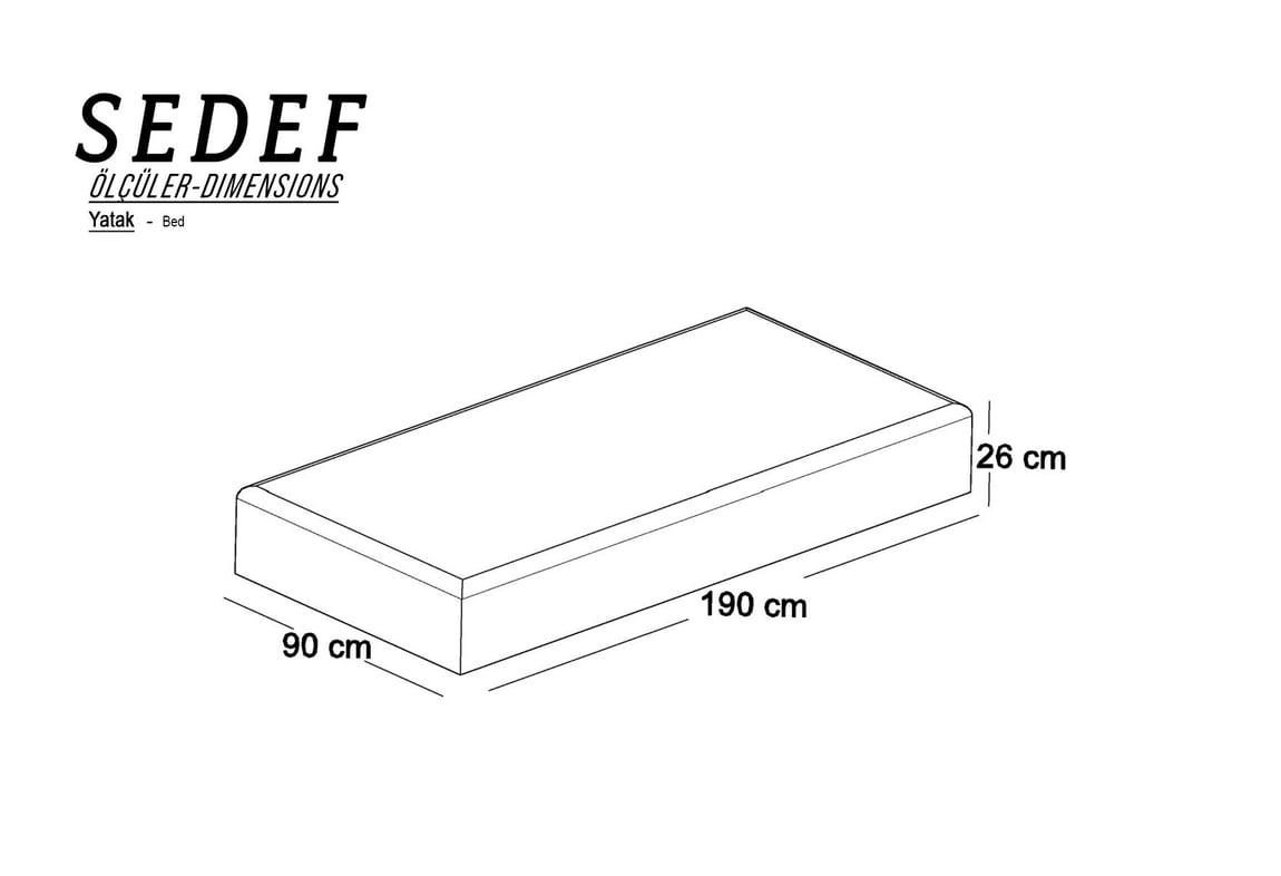 Sedef 90X190 Yatak
