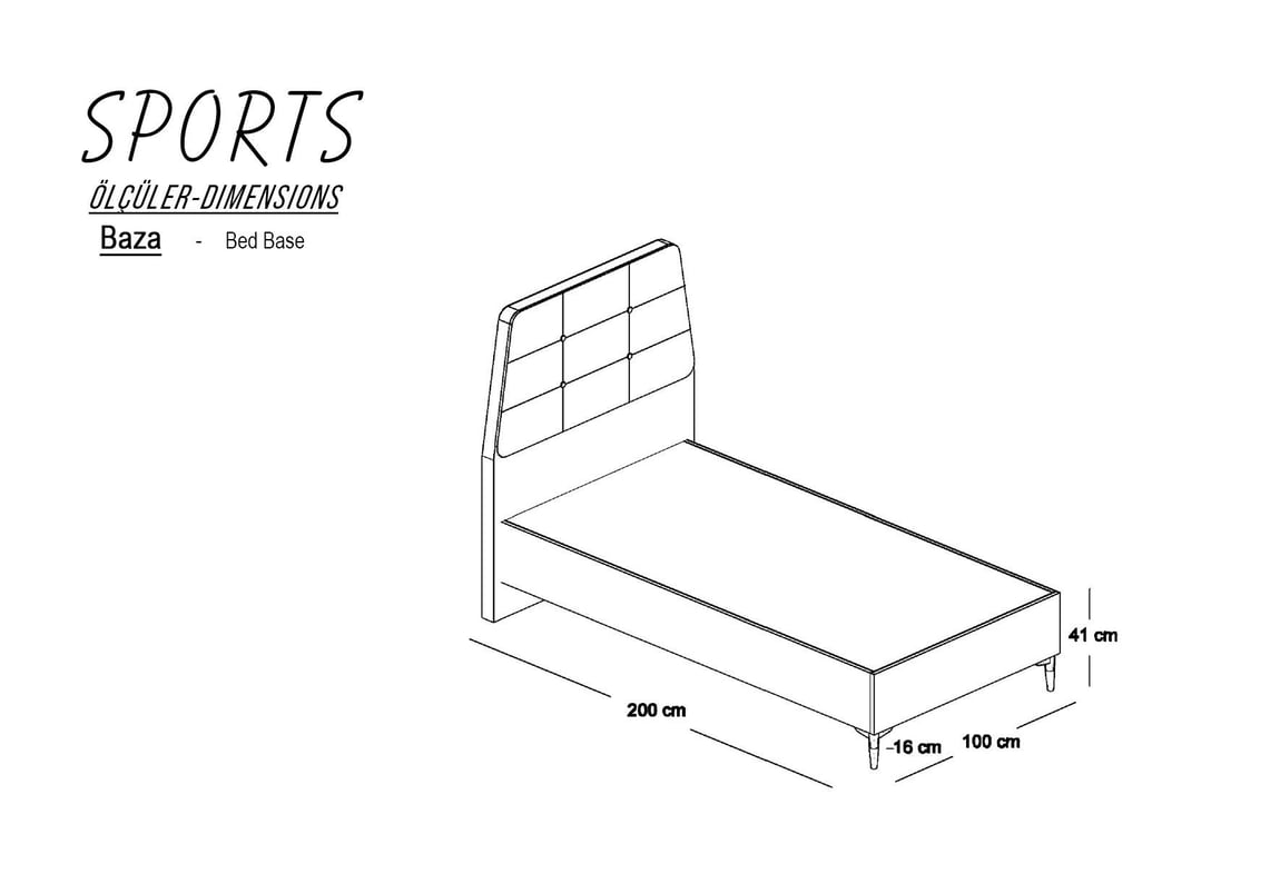 Sports Açılır Baza 100x200