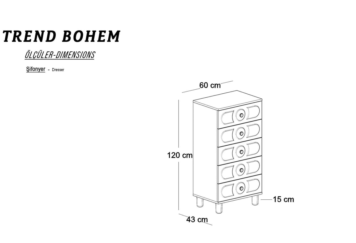 Trend Bohem Şifonyer