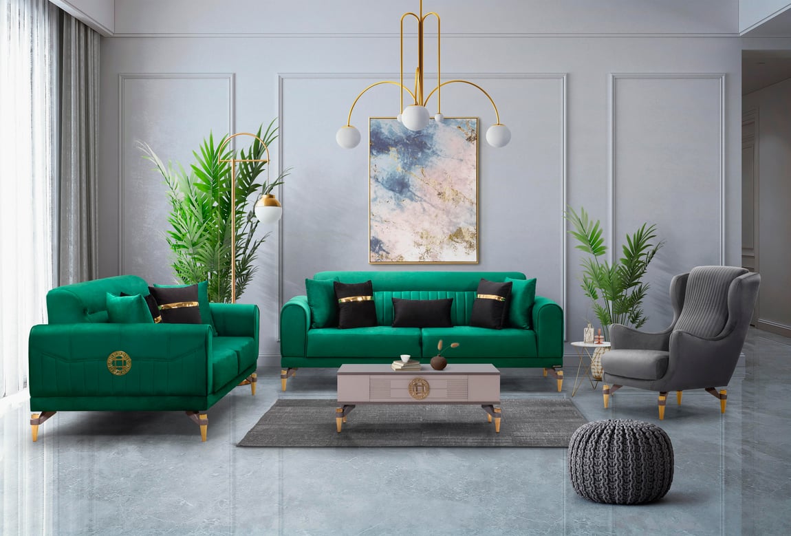Versace Koltuk Takımı (Antrasit)