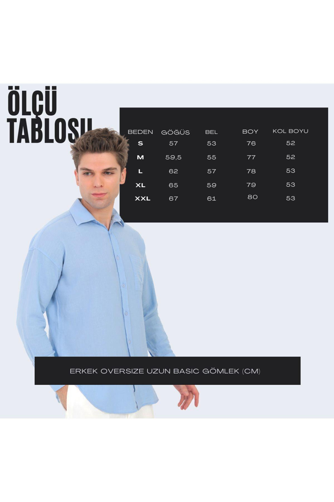 Erkek Oversize Basic Gömlek (HEDİYE KUTULU)