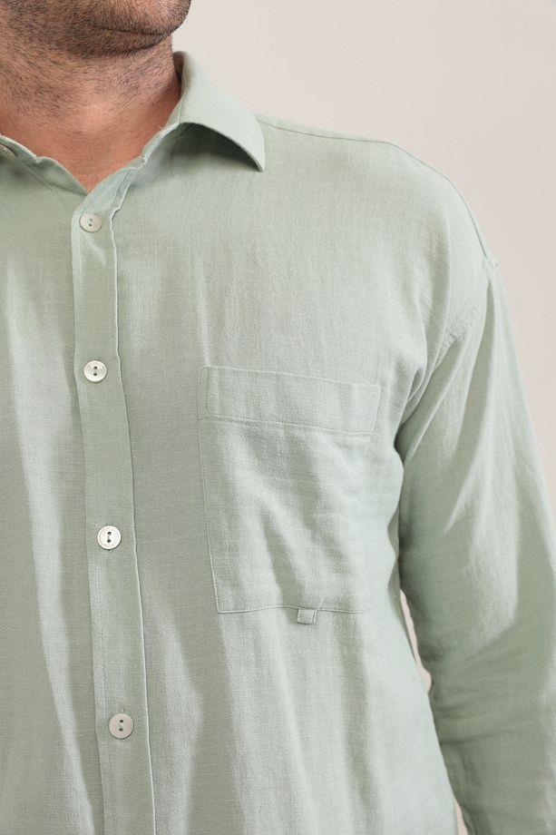 Erkek Oversize Basic Gömlek (HEDİYE KUTULU)