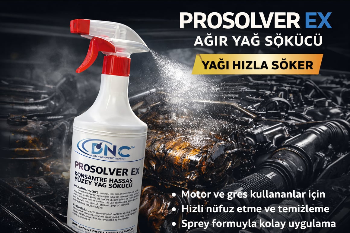 Yağ sökücü ile ağır yağ lekesi temizliği - öncesi ve sonrası