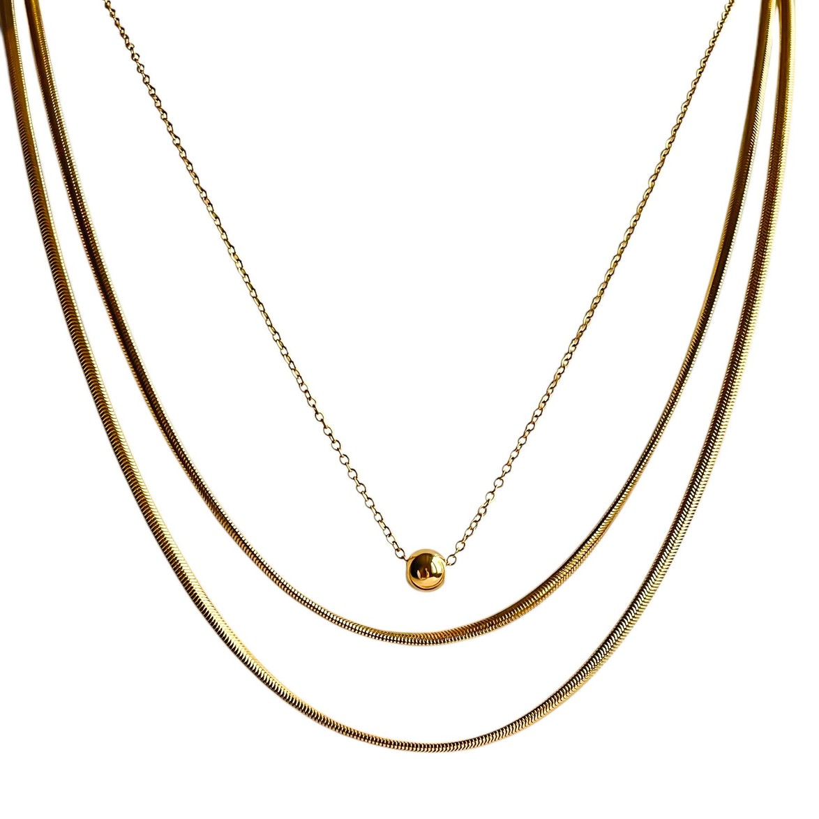 Chain Symphony Gold Çelik Kolye