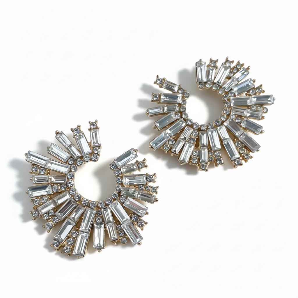 Cubic Aura Zirkon Taş Luxury Küpe