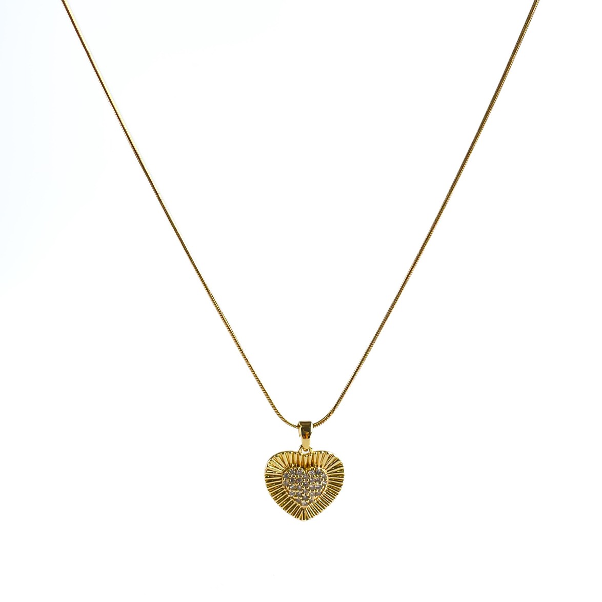 Love Glow Çelik Kolye (Gold)