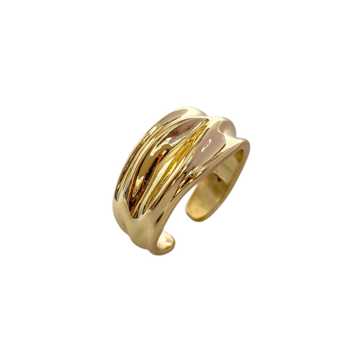 Lunex Stylish Gold Yüzük
