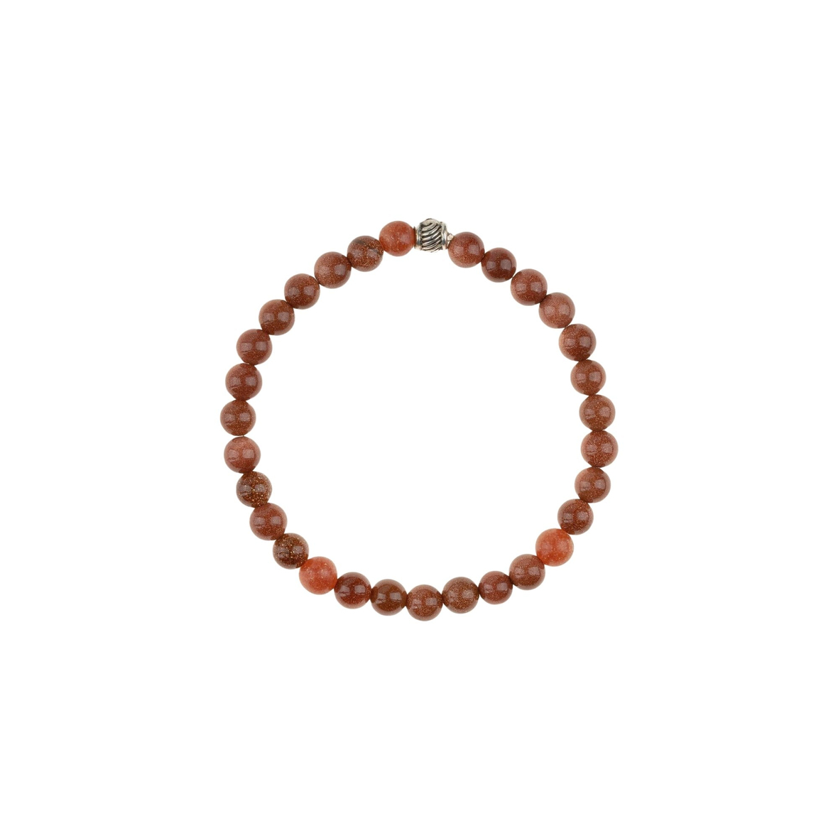 Yıldız Doğal Taş Bileklik (6mm Küre Kesim)