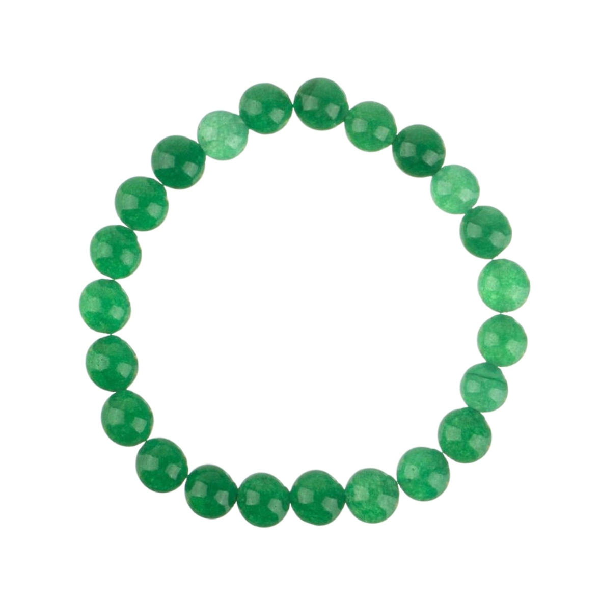 Yeşil Akik Doğal Taş Bileklik (8mm Küre Kesim)