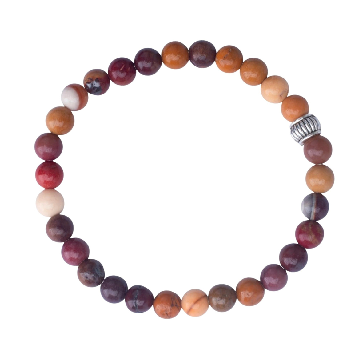 Jasper Doğal Taş Bileklik (6mm Küre Kesim)