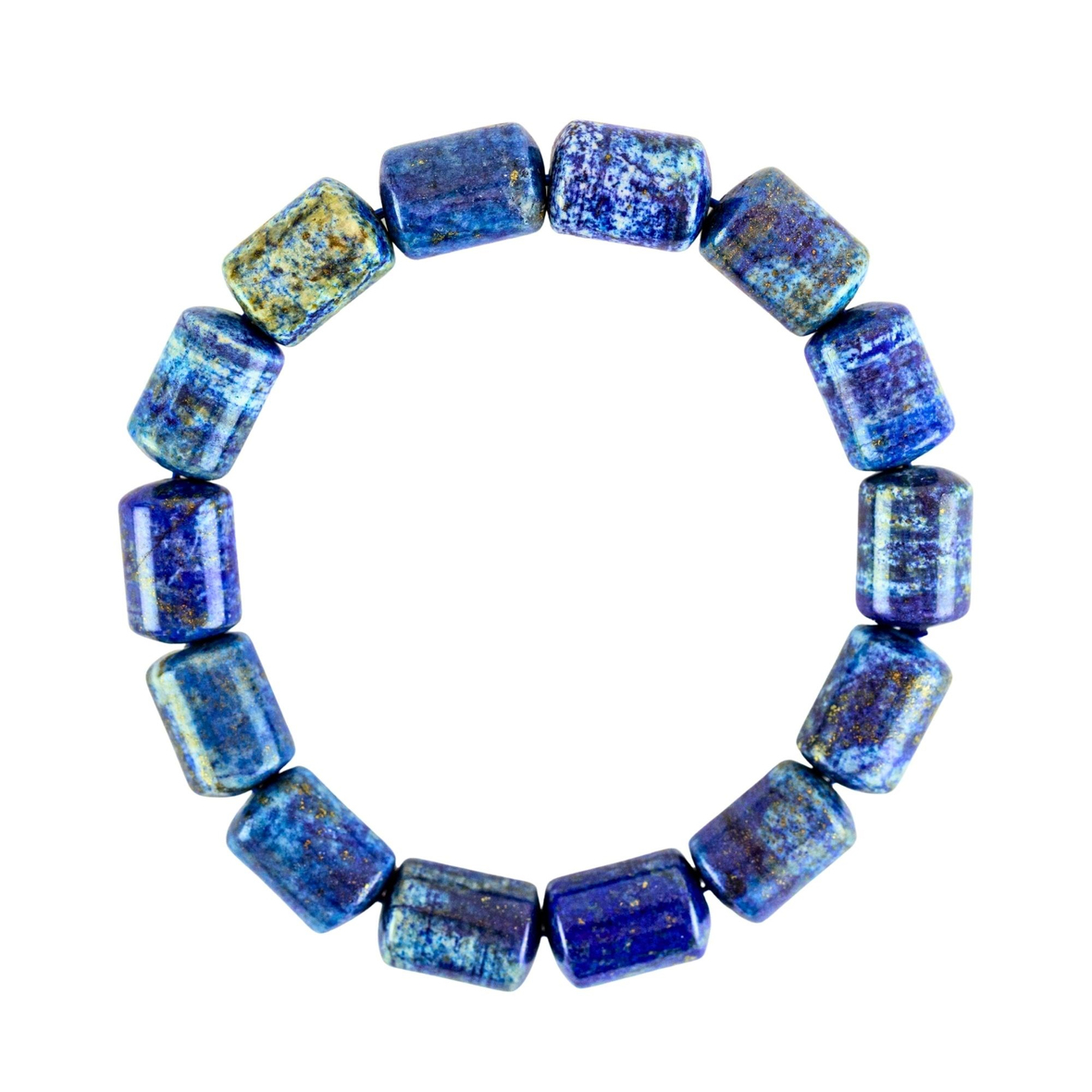 Lapis Lazuli Doğal Taş Bileklik (10mm Boru Kesim)