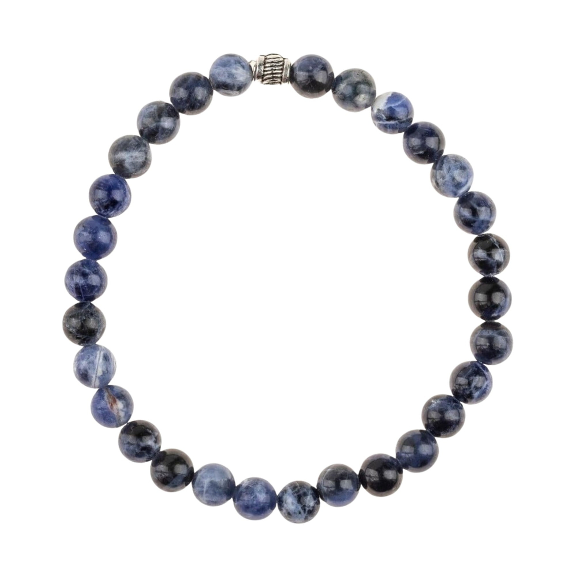 Sodalit Doğal Taş Bileklik (6mm Küre Kesim)