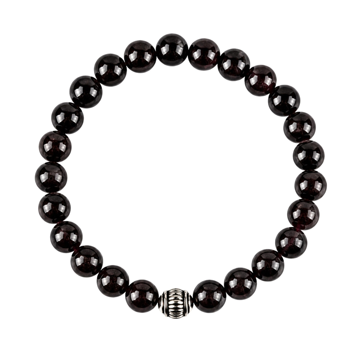 Lal Doğal Taş Bileklik (6mm Küre Kesim)