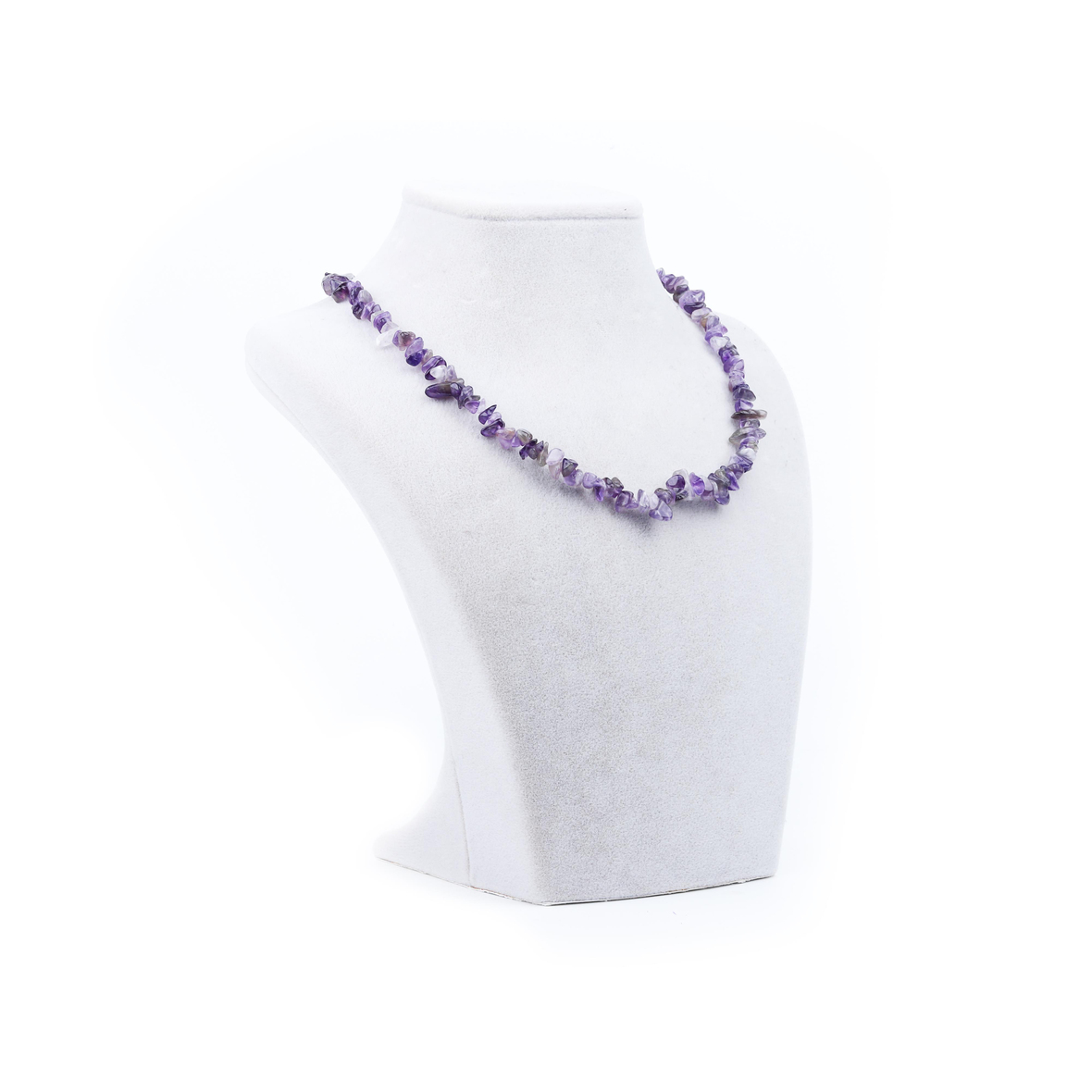 Ametist Doğal Kırık Taş Kolye