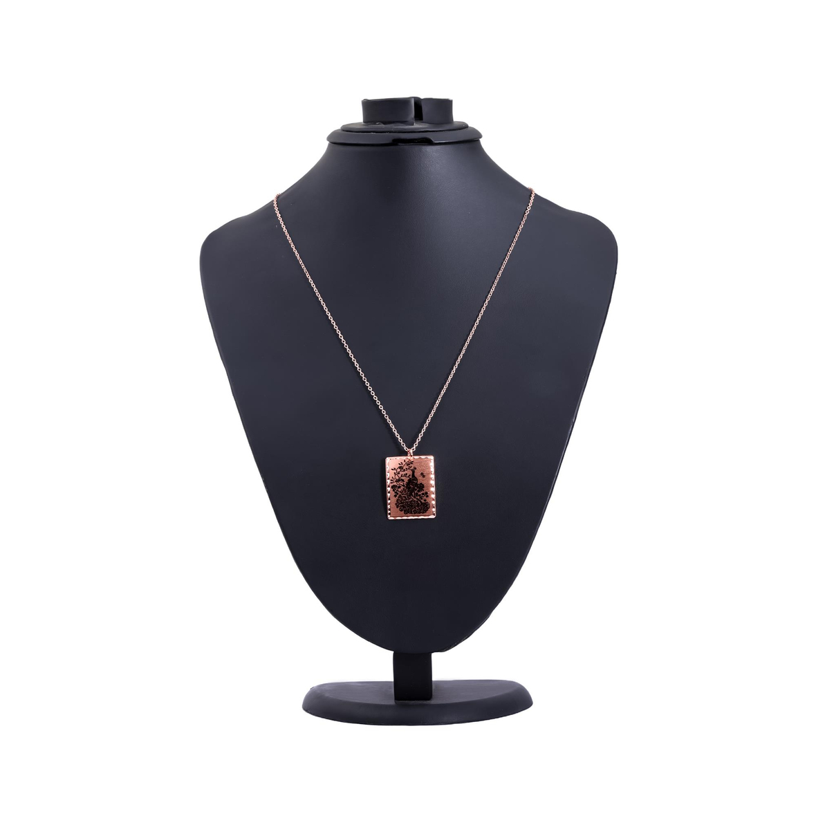 Antik Tavus Kuşu Bakır Kolye