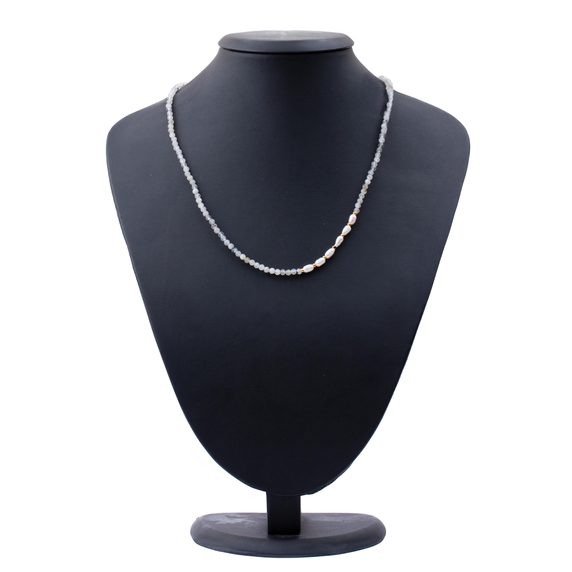 Ay Taşı Enerjisi ve İnci Şıklığı Doğal Taş Kolye