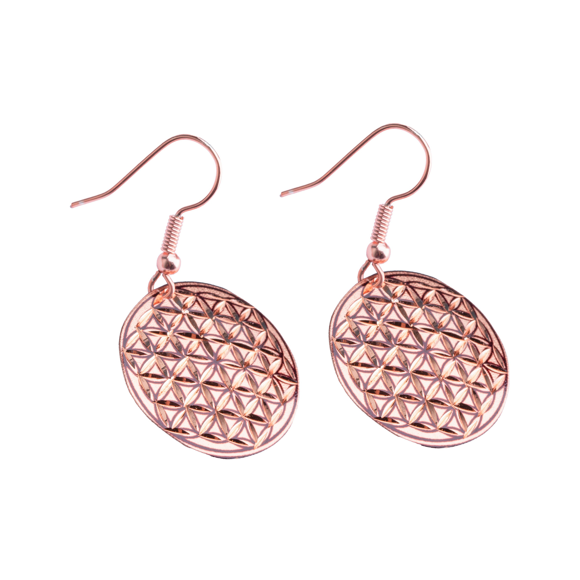 Bakır Yaşam Çiçeği Küpe