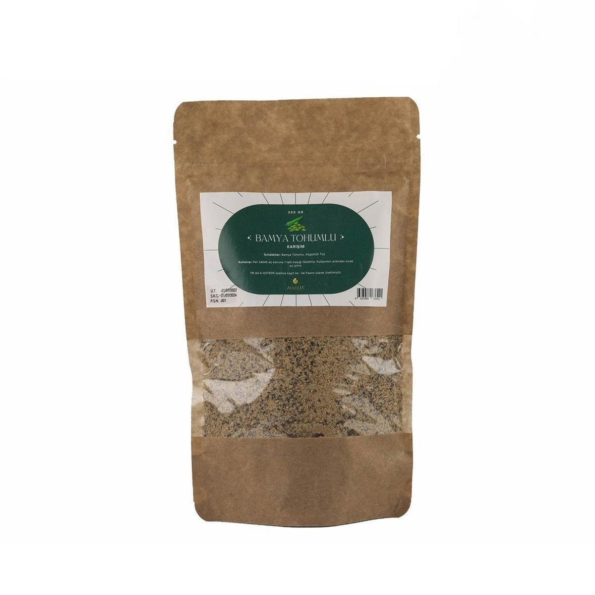 Bamya Tohumlu Bitkisel Toz Karışımı 200 Gr.