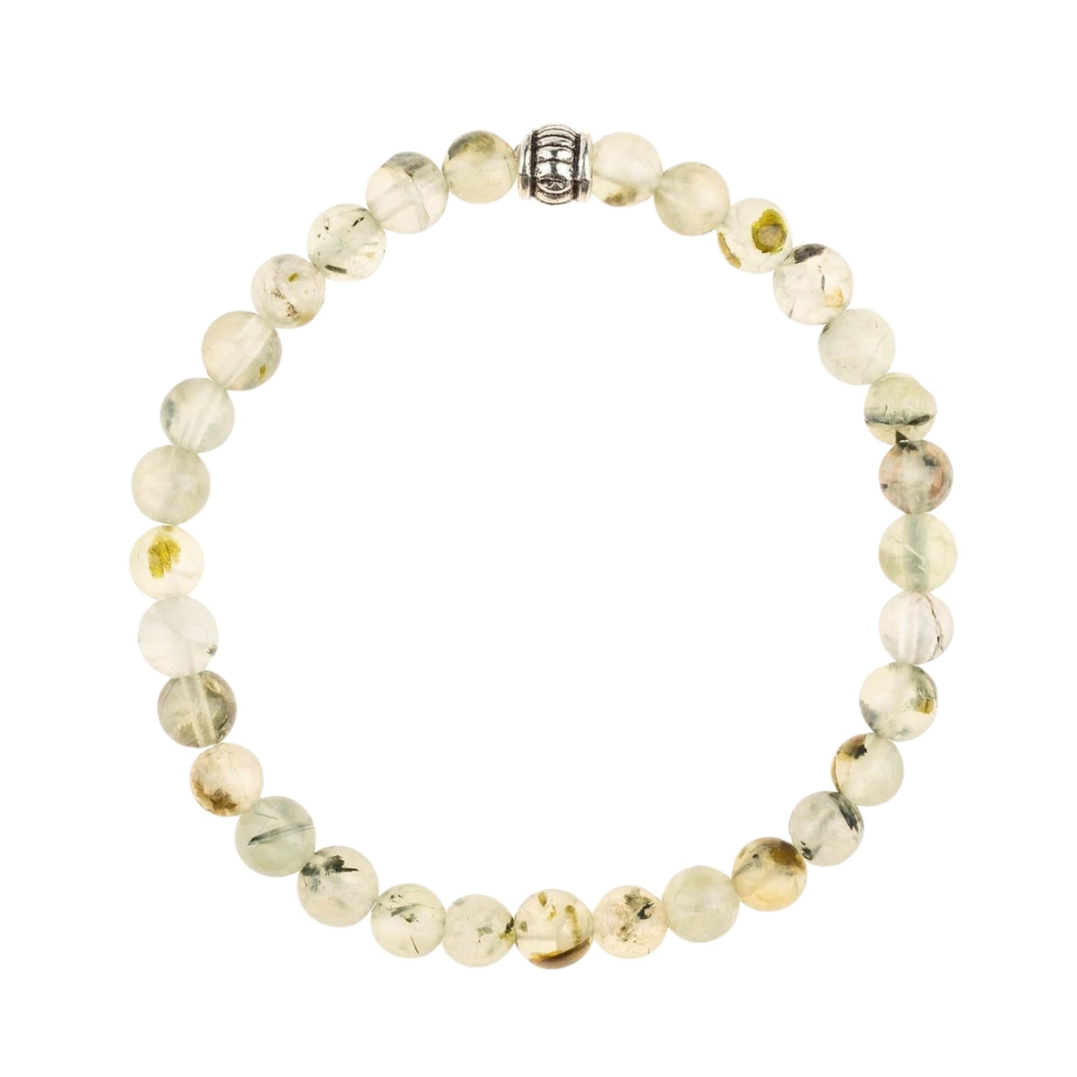Prehnite Doğal Taş Bileklik (6mm Küre Kesim)