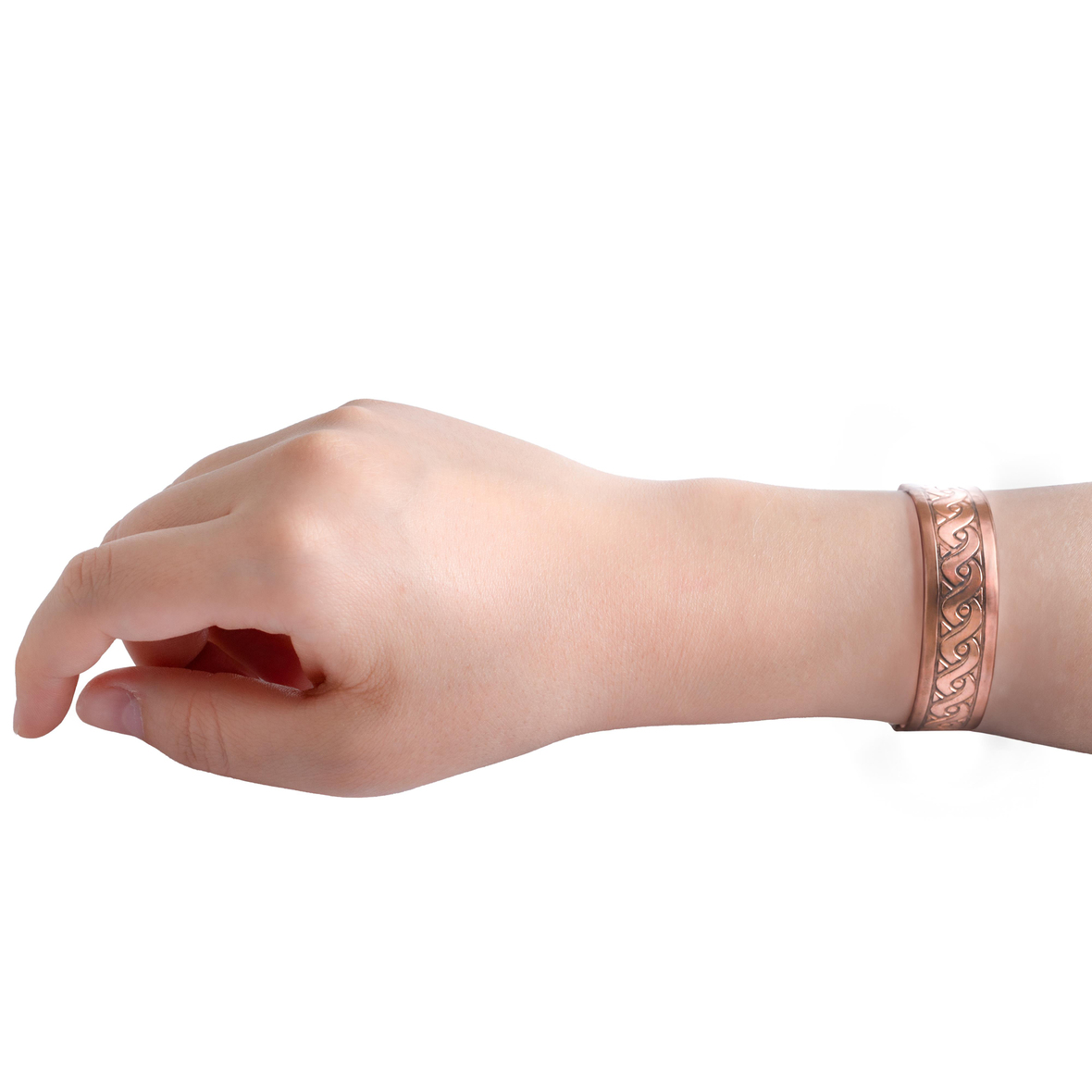 Desenli Bakır Bileklik (Ayarlanabilir) Model 6