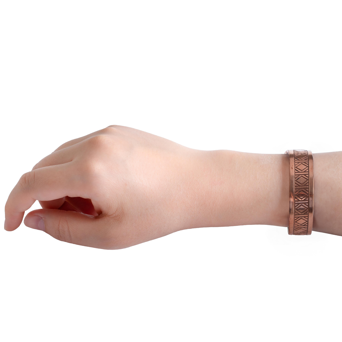 Desenli Bakır Bileklik (Ayarlanabilir) Model 7