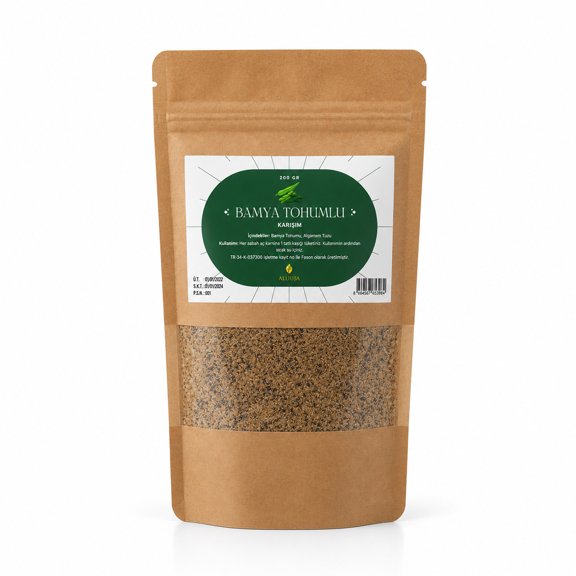 Bamya Tohumlu Bitkisel Toz Karışımı 200 Gr.