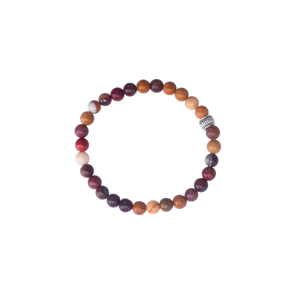 Jasper Doğal Taş Bileklik (6mm Küre Kesim)