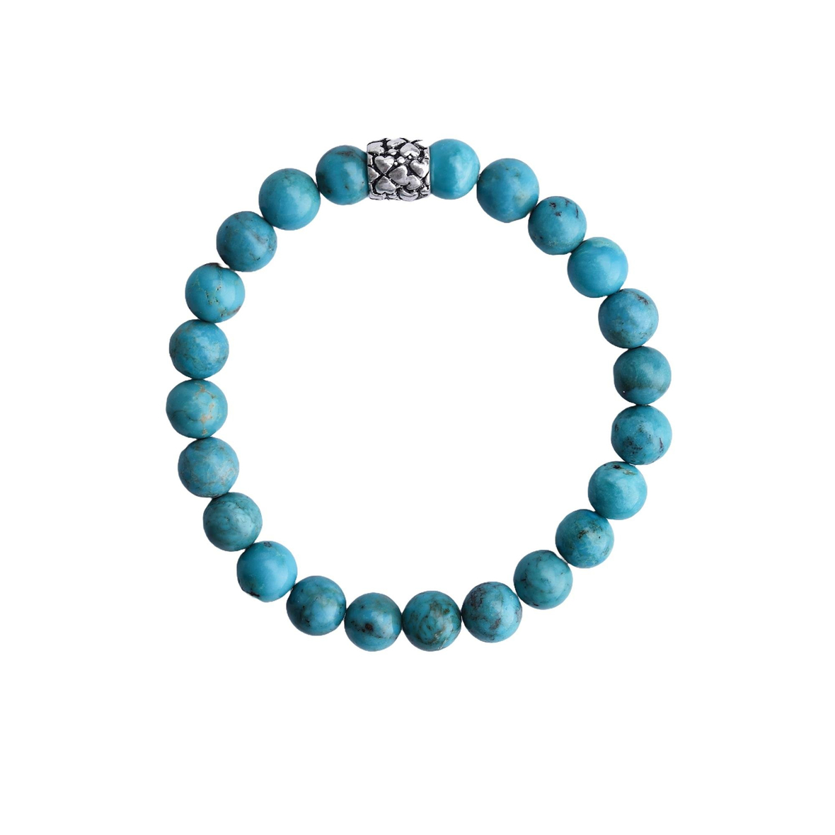 Gümüş Ara Taşı Firuze Bileklik