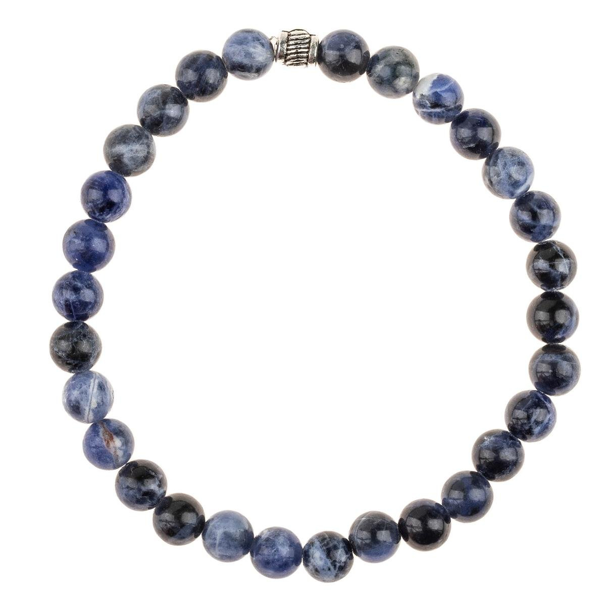 Sodalit Doğal Taş Bileklik (6mm Küre Kesim)