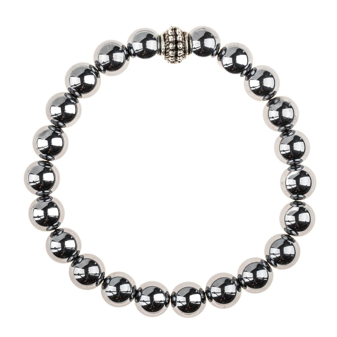 Terahertz (Titreşim) Taşı Bileklik (8mm Küre Kesim)