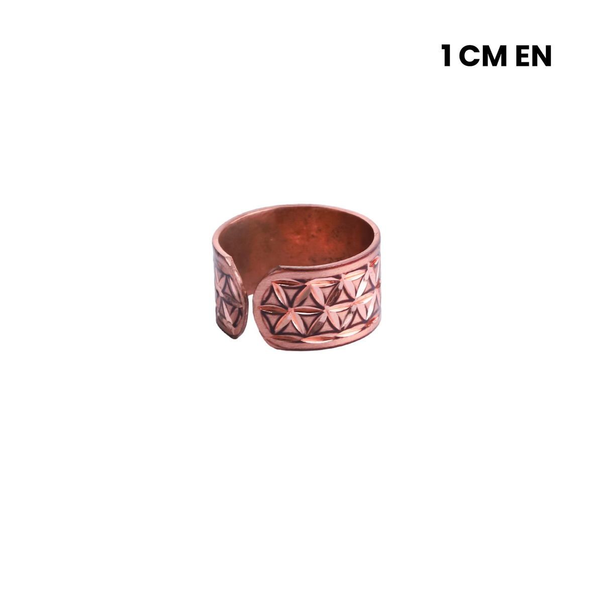 Yaşam Çiçekli Parlak Yüzük İnce