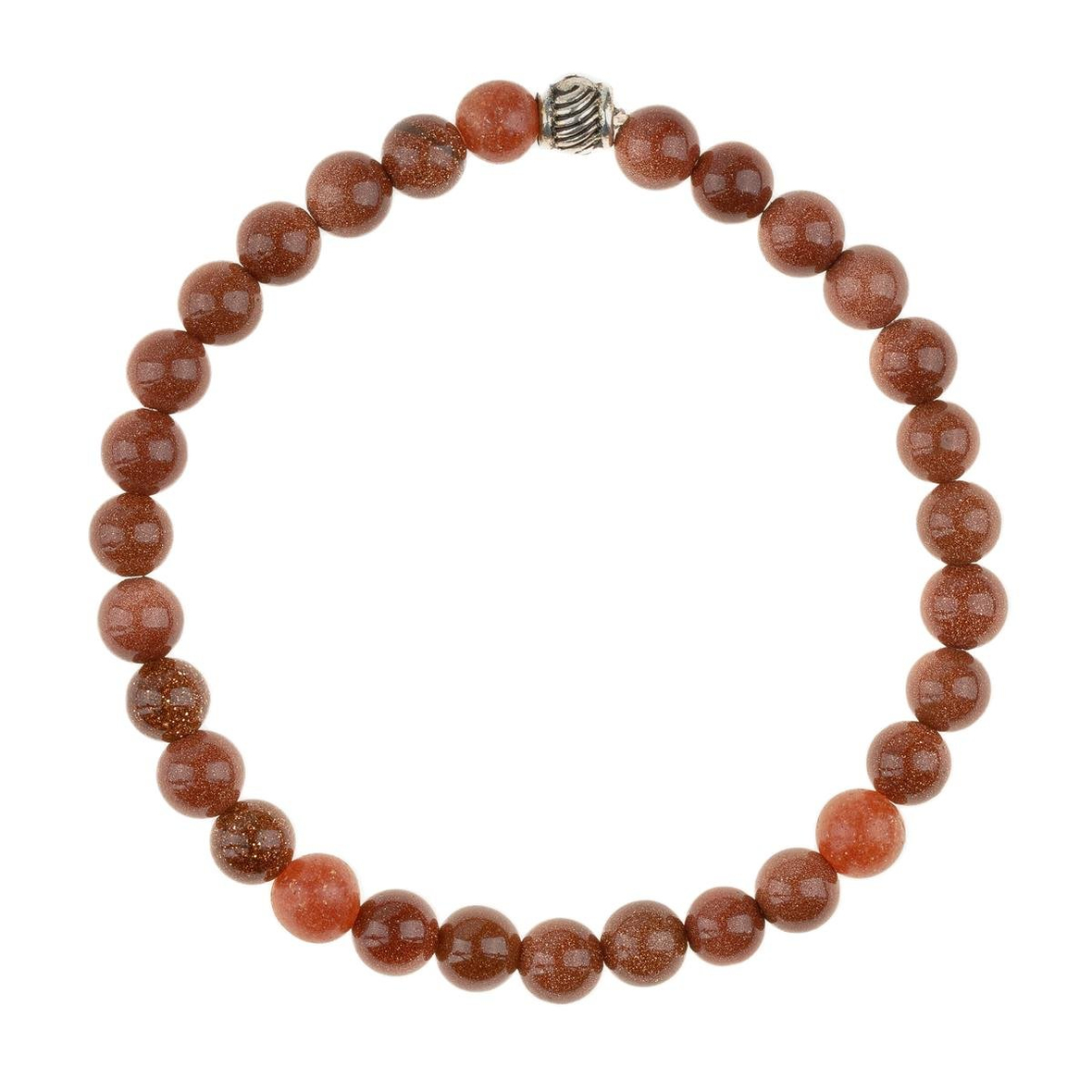 Yıldız Doğal Taş Bileklik (6mm Küre Kesim)