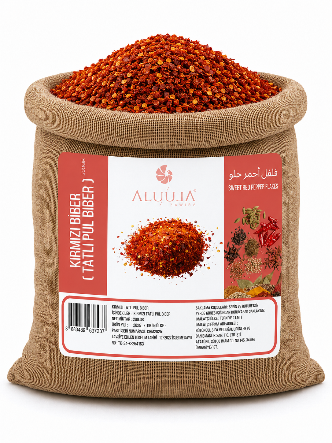 Kırmızı Biber (Tatlı Pul Biber) 1 Kg