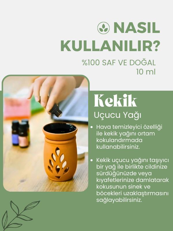 %100 Saf Kekik Uçucu Yağı 10 Ml